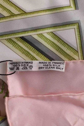 Carré Hermès Caraibes  Rose en Soie