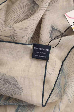Carré Hermès Gris en Cachemire