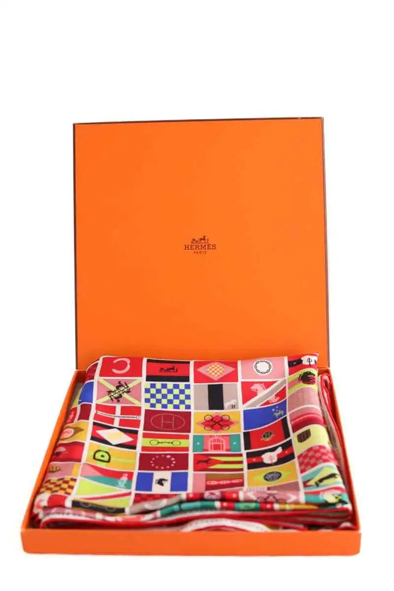 Carré Hermès Multicolore en Soie