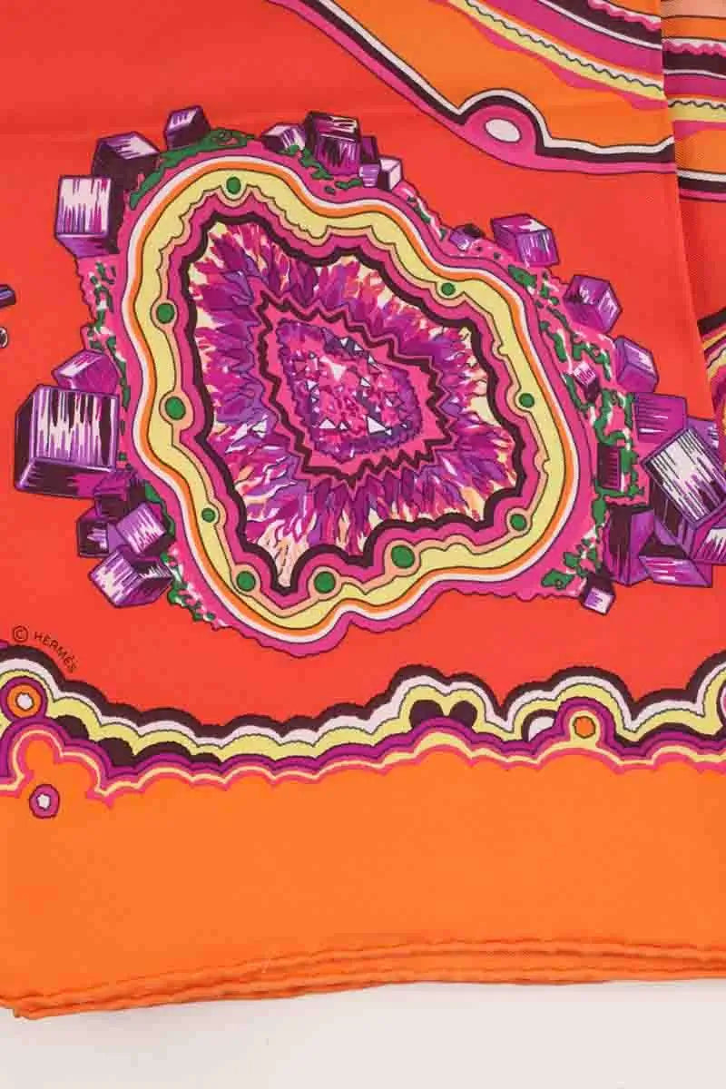 Carré Hermès Orange en Soie