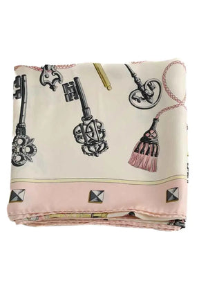 Carré Hermès Rose en Soie - Seconde Main