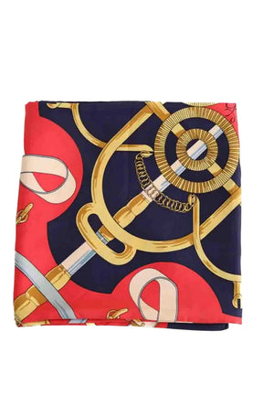 Carré Hermès Rouge en Soie - Seconde Main