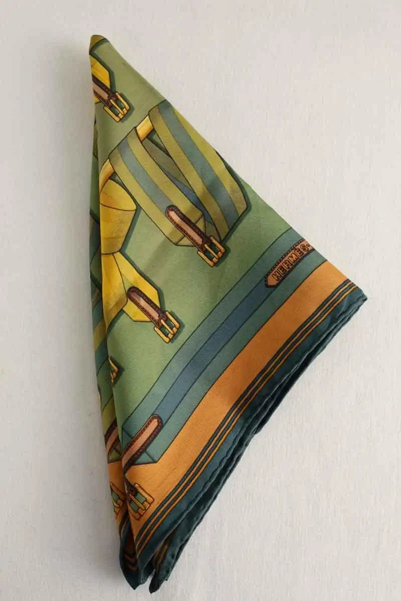 Carré Hermès Vert en Soie