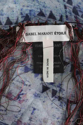 Carré Isabel Marant Étoile Bleu en Soie