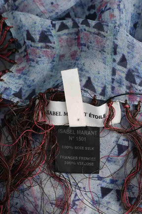 Carré Isabel Marant Étoile Bleu en Soie