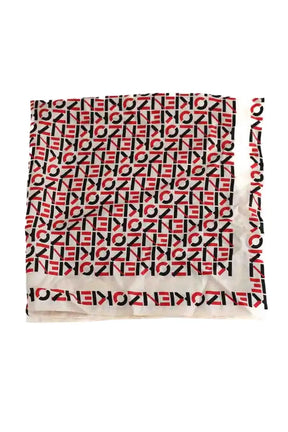Carré Kenzo Rouge en Soie - Seconde Main