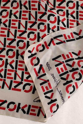 Carré Kenzo Rouge en Soie