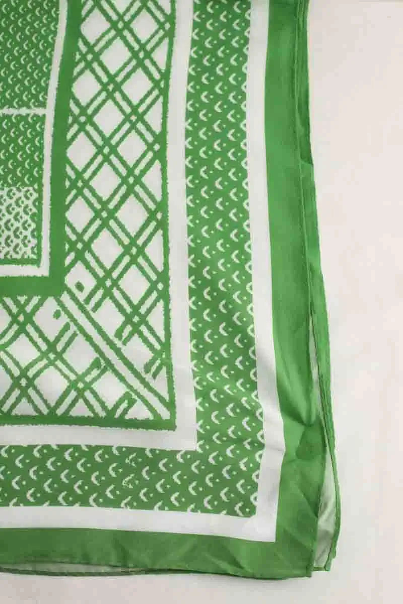 Carré Lacoste Vert en Synthétique