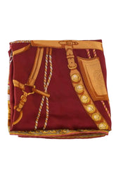 Carré Loewe Marron en Soie - Seconde Main