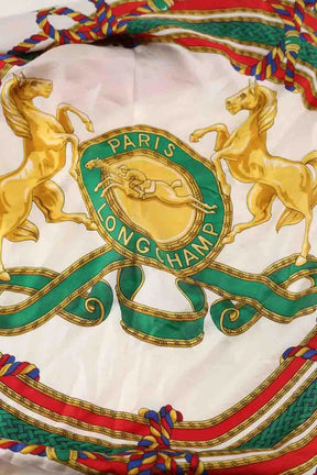 Carré Longchamp Multicolore en Soie