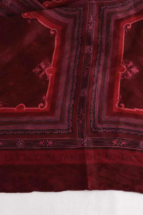 Carré Louis Vuitton Bordeaux en Soie