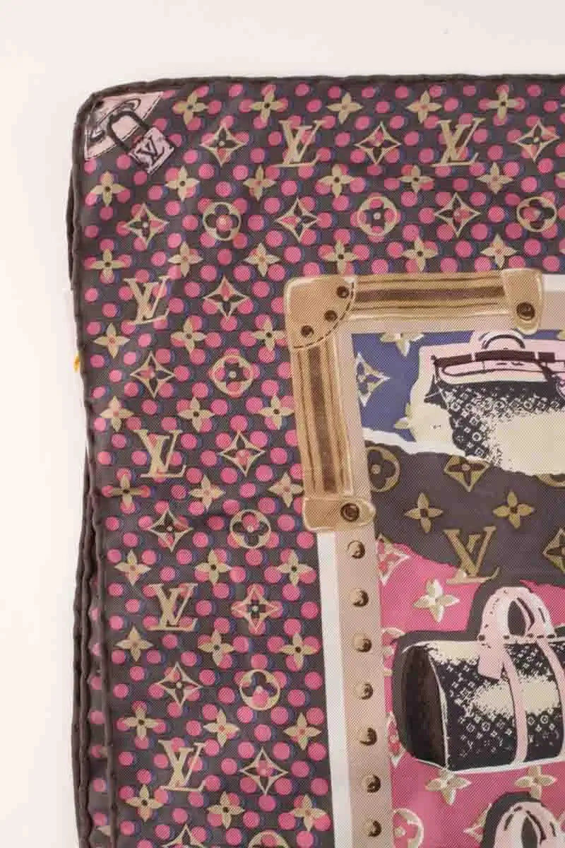 Carré Louis Vuitton Marron en Soie