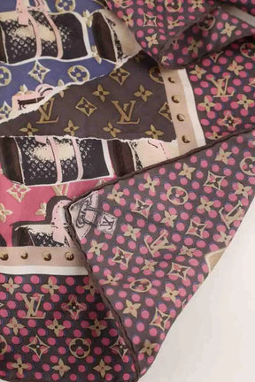 Carré Louis Vuitton Marron en Soie