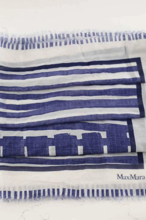 Carré Max Mara Bleu en Coton