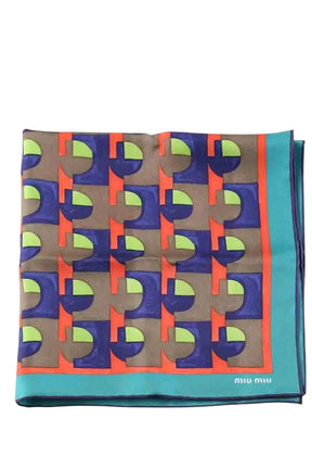 Carré Miu Miu Multicolore en Soie - Seconde Main