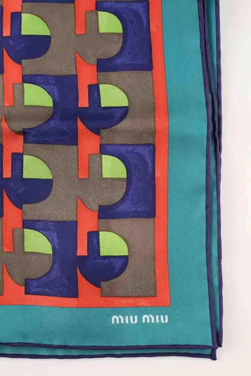 Carré Miu Miu Multicolore en Soie