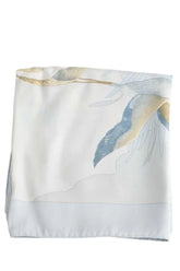 Carré Salvatore Ferragamo Bleu en Soie - Seconde Main