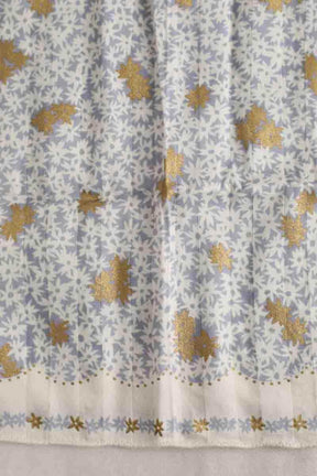 Carré Valentino Blanc en Coton
