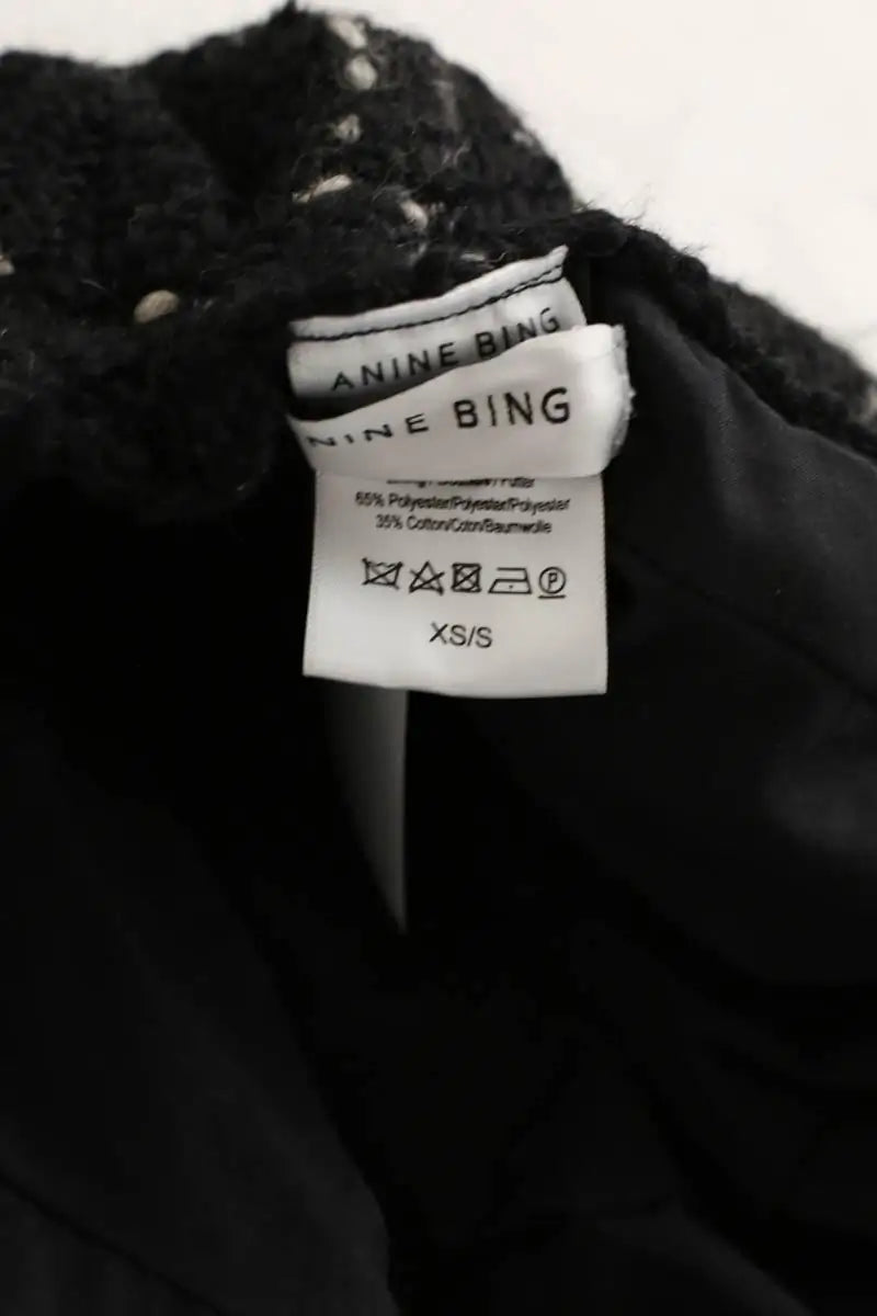 Casquette Anine Bing Noir en Laine