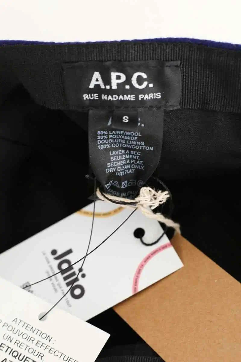 Casquette APC Violet en Laine