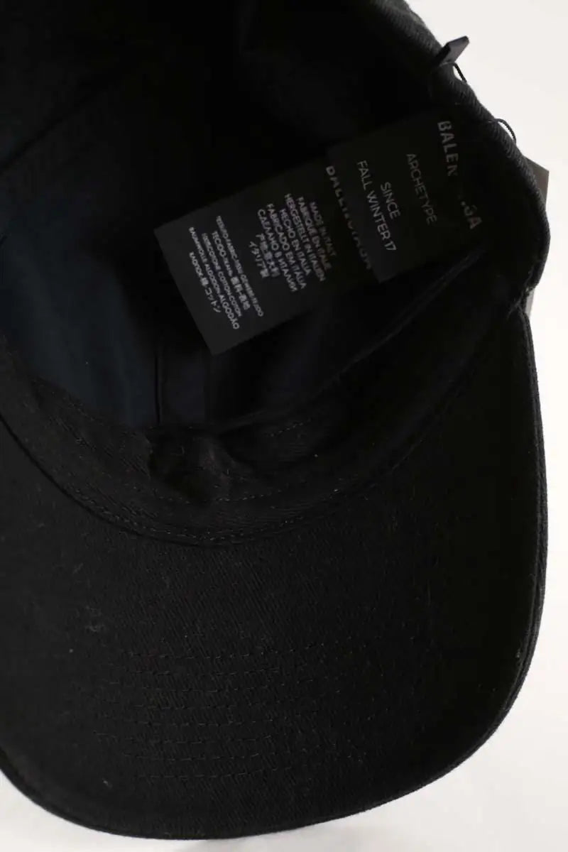 Casquette Balenciaga Noir en Coton