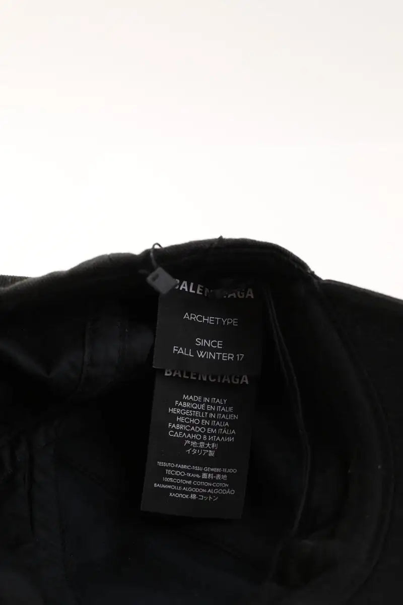 Casquette Balenciaga Noir en Coton