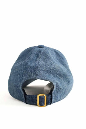 Casquette Celine Bleu en Coton