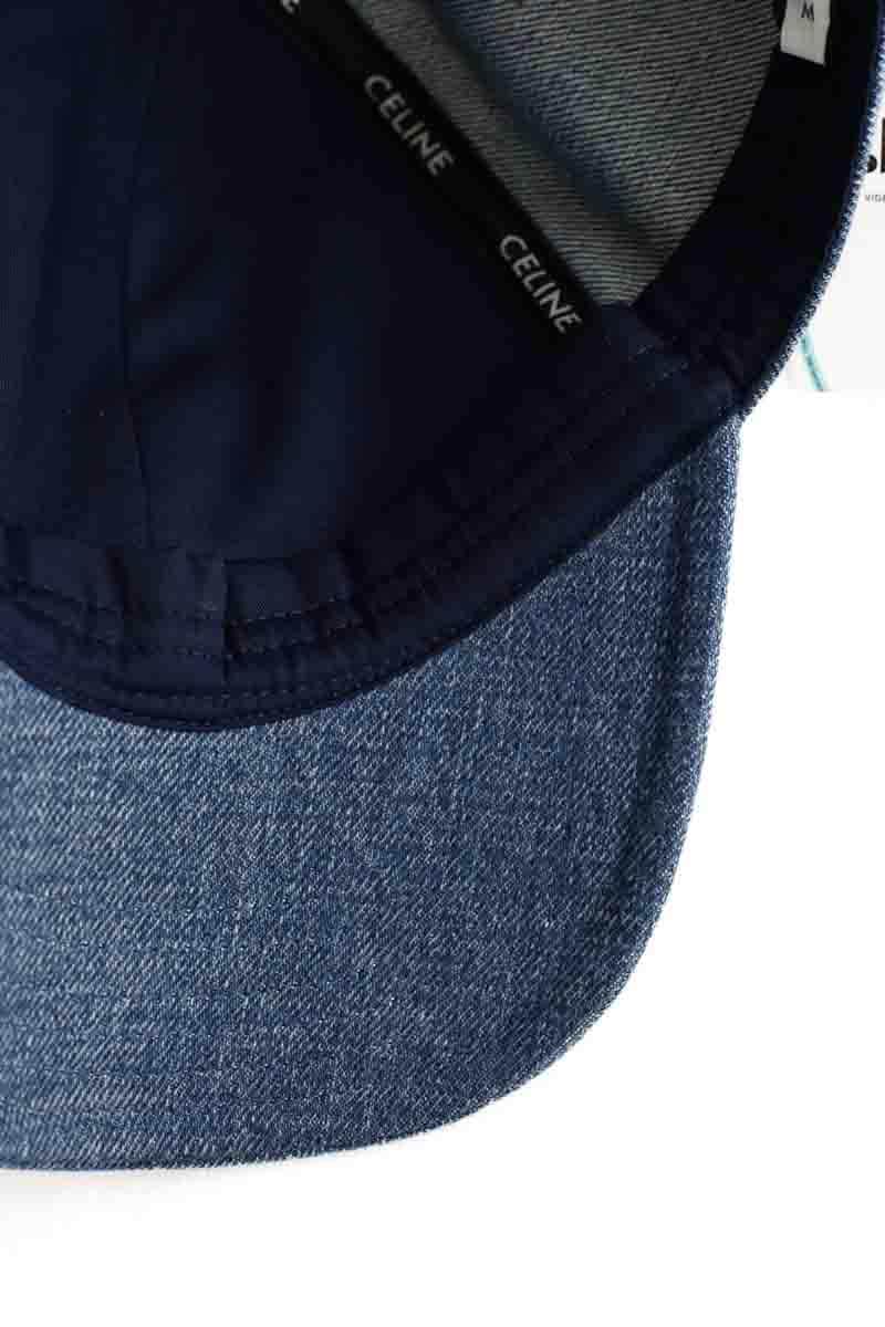 Casquette Celine Bleu en Coton