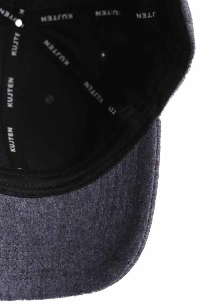 Casquette Kujten Anthracite en Cachemire