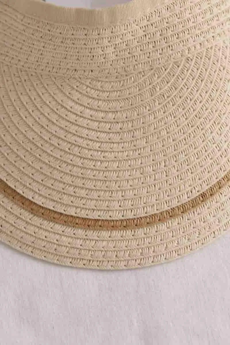 Casquette Melissa Odabash Beige en Osier
