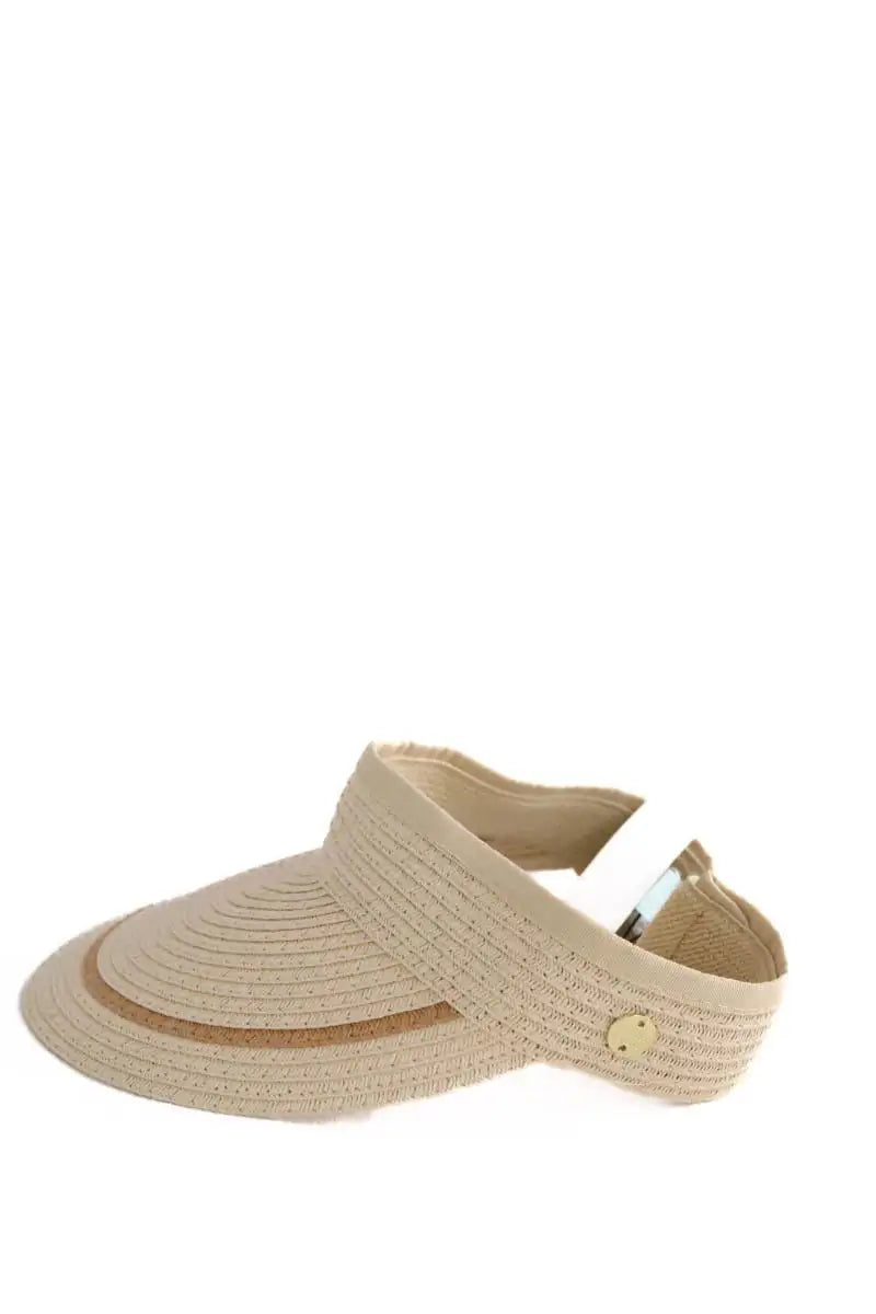 Casquette Melissa Odabash Beige en Osier