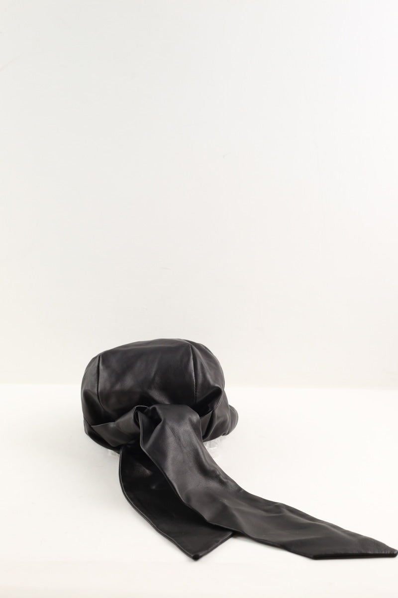Casquette Polène Noir en Cuir