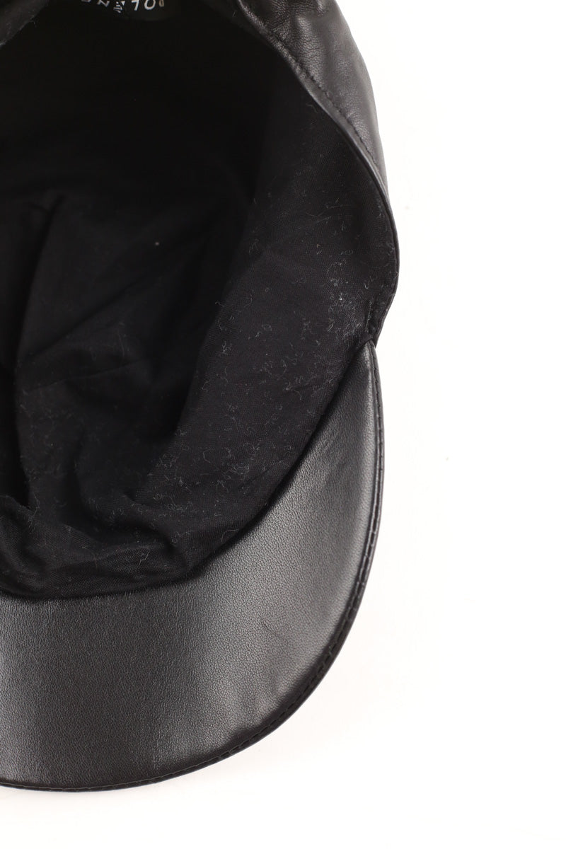 Casquette Polène Noir en Cuir