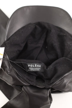 Casquette Polène Noir en Cuir