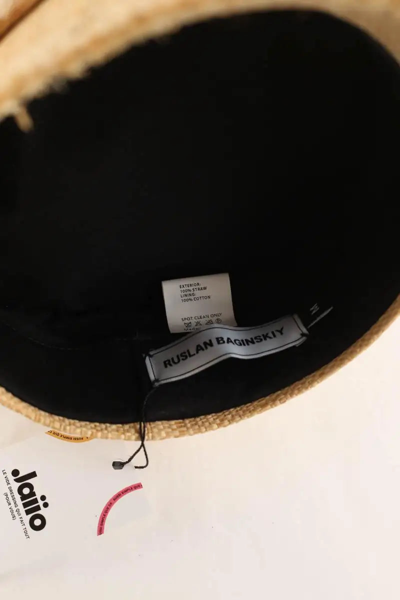 Casquette Ruslan Baginskiy Beige en Osier