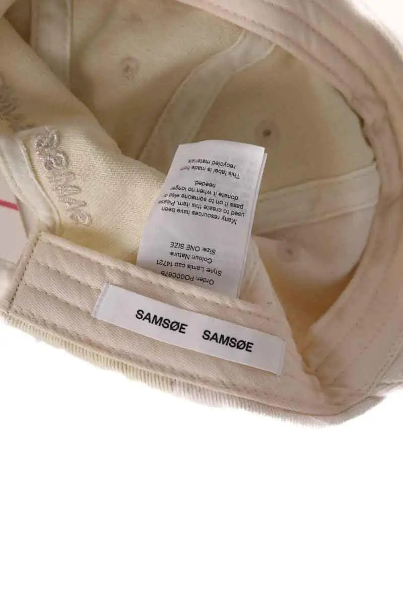 Casquette Samsoe Samsoe Beige en Coton