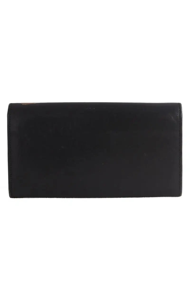 Portefeuille Galliano Noir en Cuir