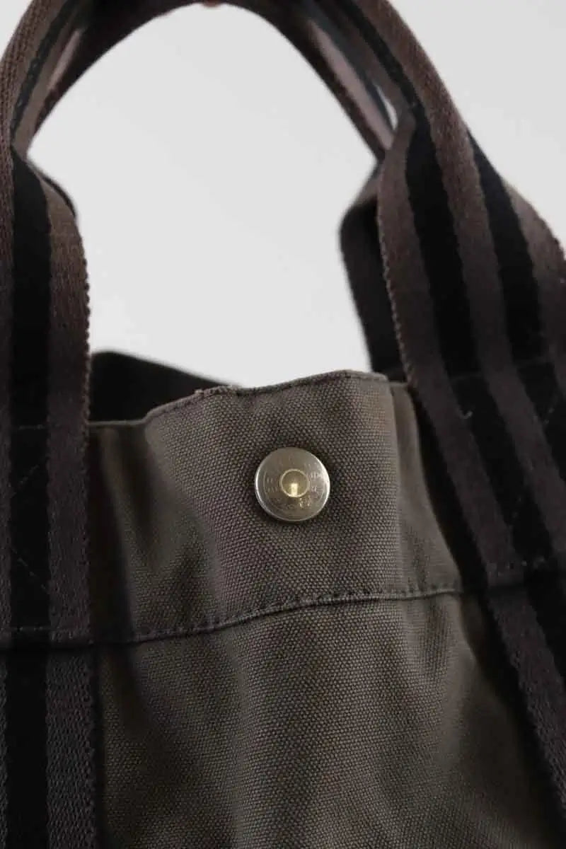 Sac à main Hermès Toto Gris en Coton