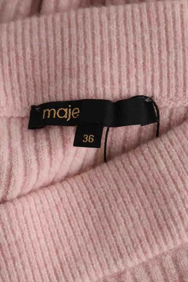 Jupe Maje Rose en Synthétique