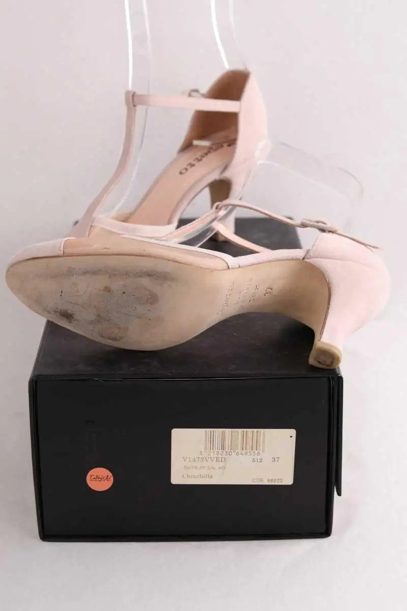 Talons Repetto Rose en Daim