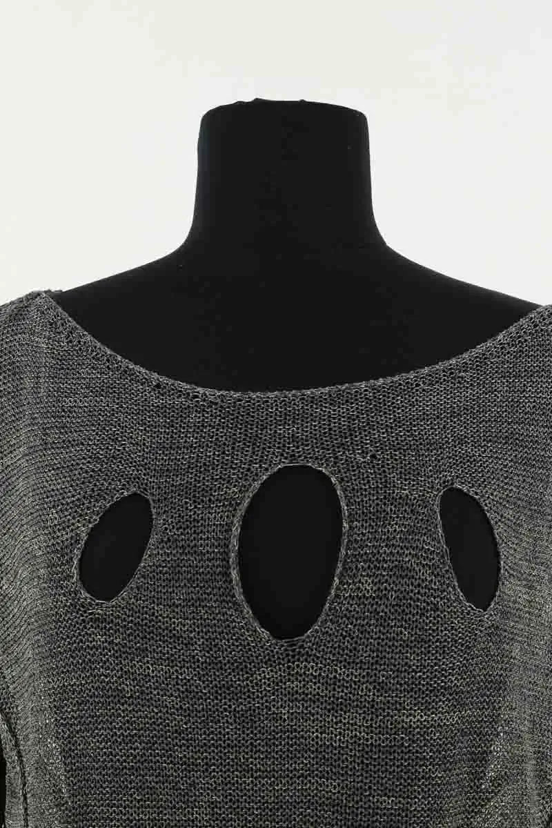 Pull Pinko Gris en Coton