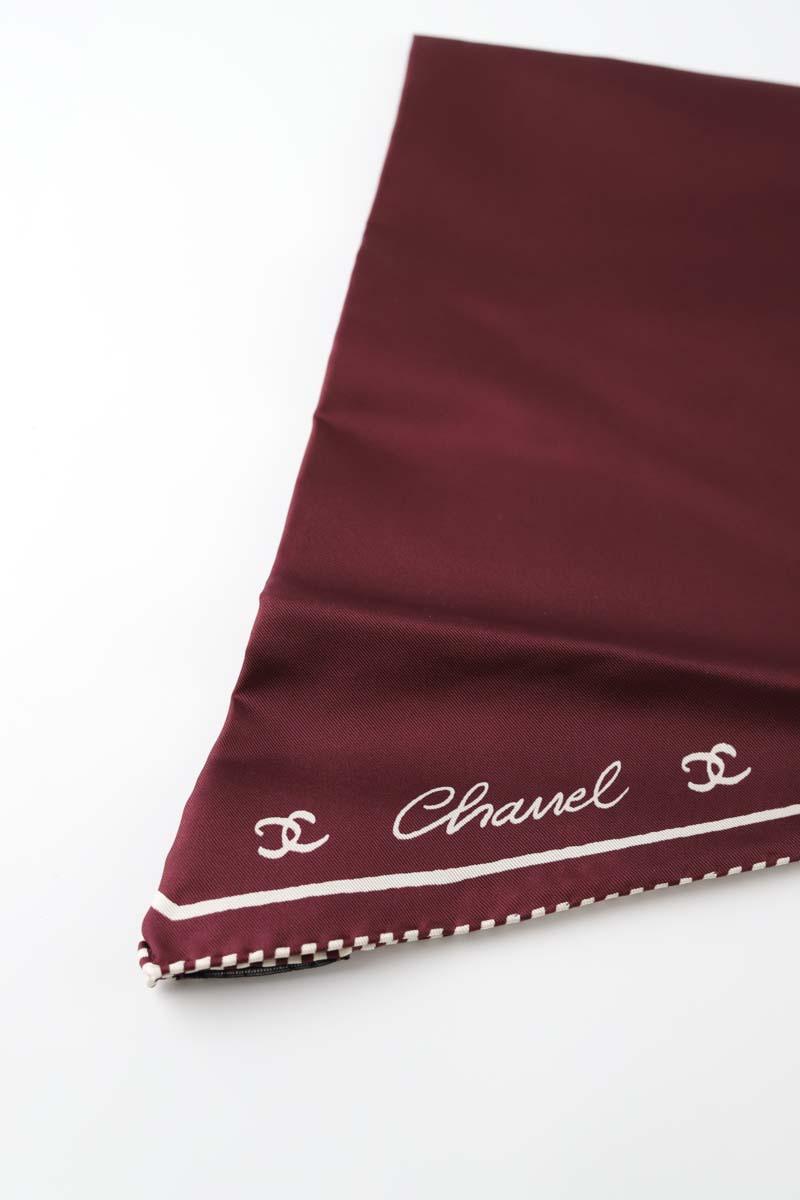 Foulard Chanel  Bordeaux