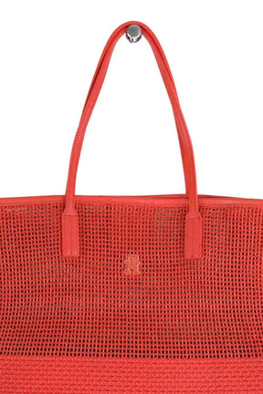 Cabas Tommy Hilfiger Orange en Tissu
