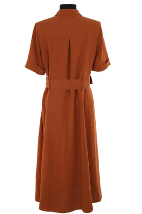 Robe Sézane Camel en Synthétique