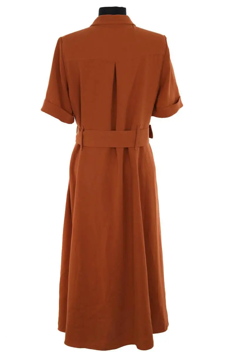 Robe Sézane Camel en Synthétique