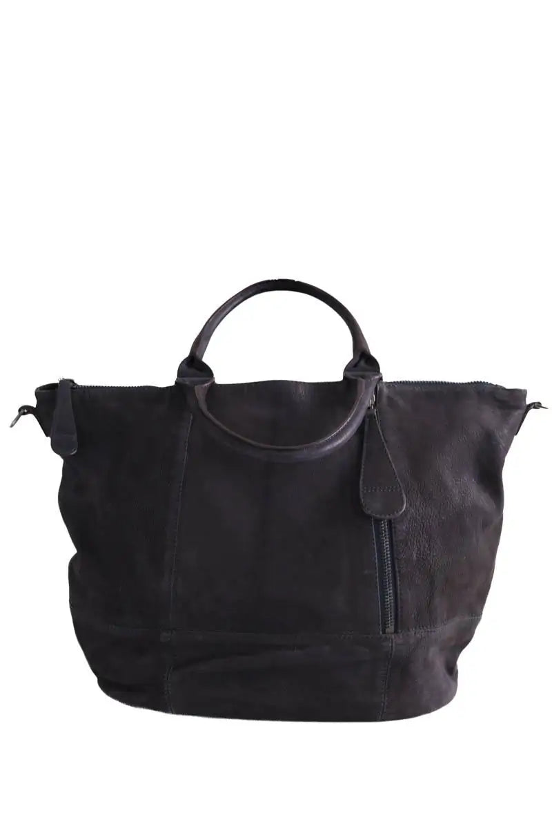 Cabas Gerard Darel Marine en Cuir