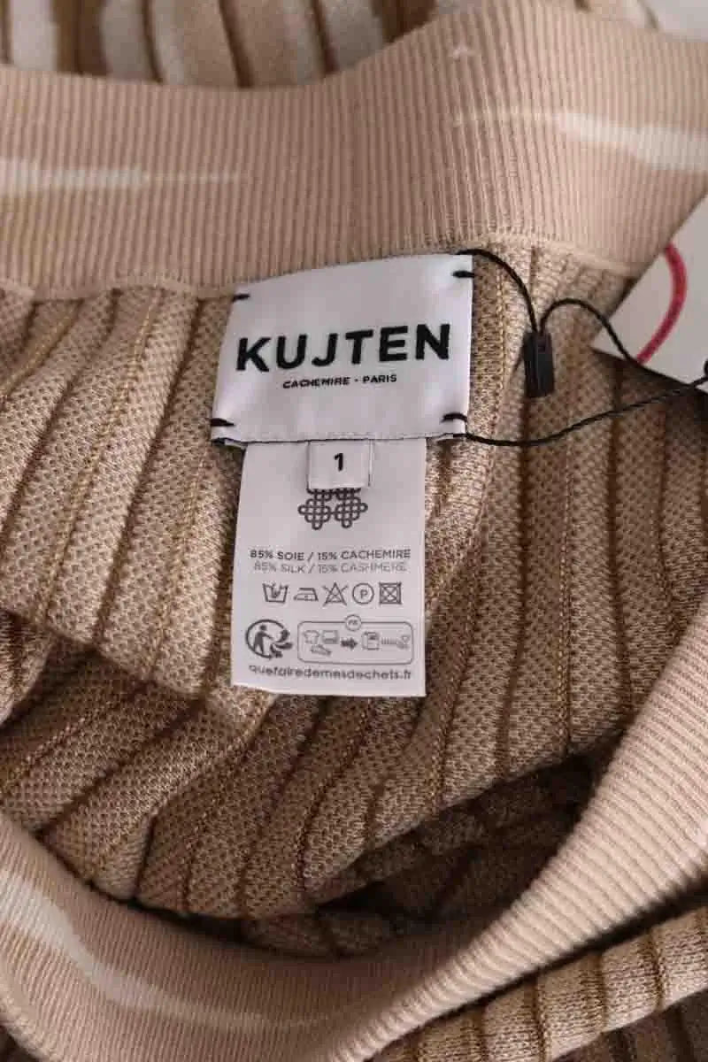 Jupe Kujten Beige en Soie