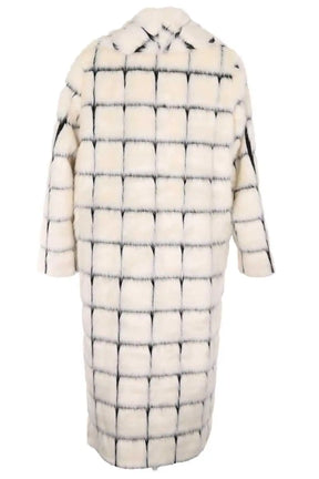 Manteau Manoush Blanc en Fausse fourrure