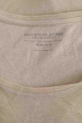 Top Majestic Filatures Beige en Coton