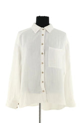 Chemise Xirena Blanc en Coton, taille S - Seconde Main